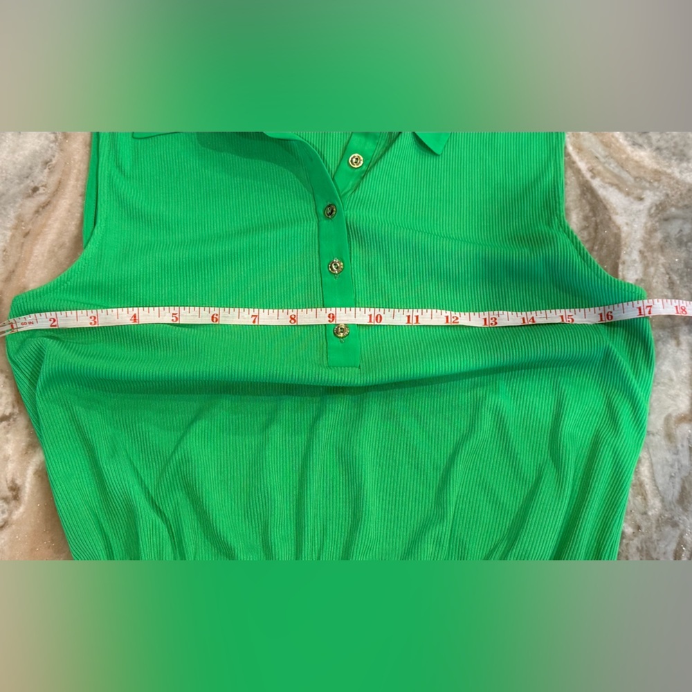 Women’s RAMY BROOK Odette sleeveless green mini Shirtdress- Size small - Picture 5 of 9